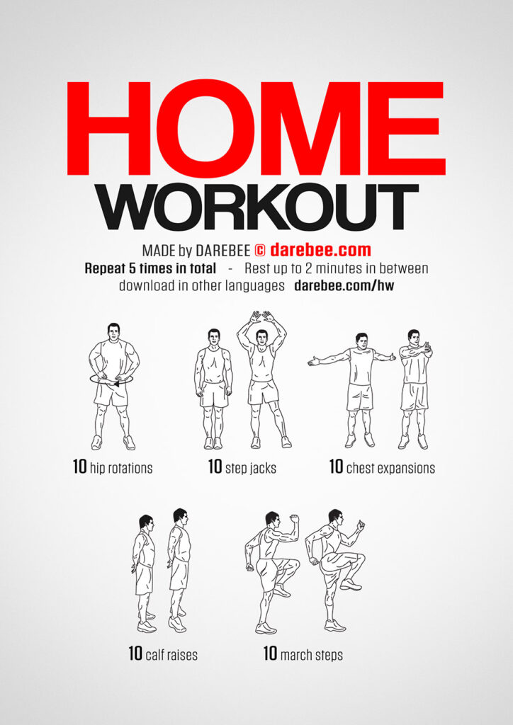 Thuis sporten - fitnessschema