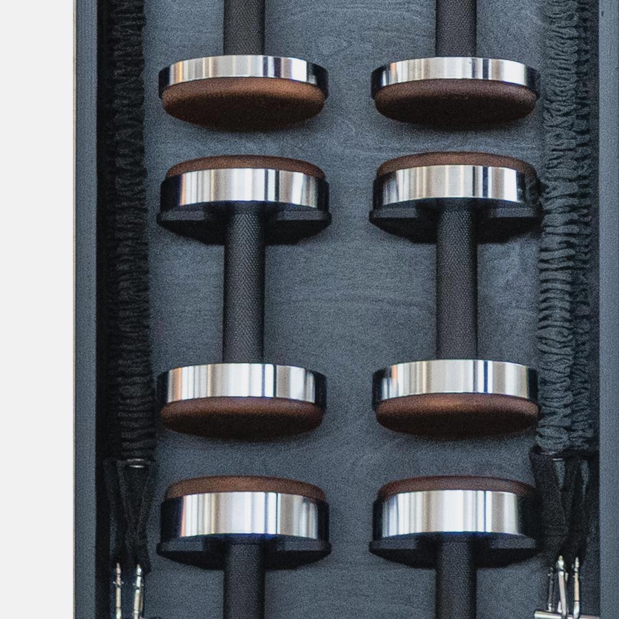 NOHRD StepTower - open met dumbbells